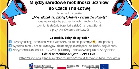 Projekt FERS-rekrutacja uczniów