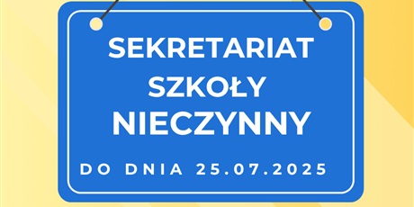 Przerwa w pracy sekretariatu
