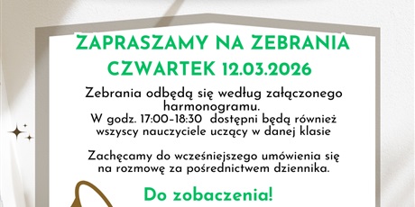 Zebrania i konsultacje z rodzicami